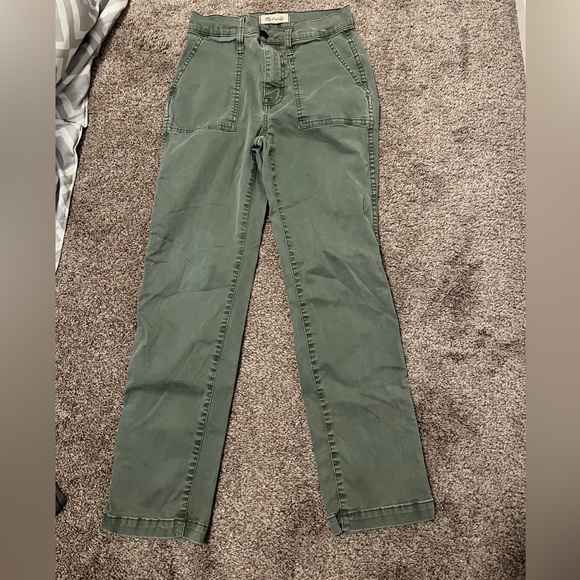 Madewell Army Green Pants - Picture 1 of 3
